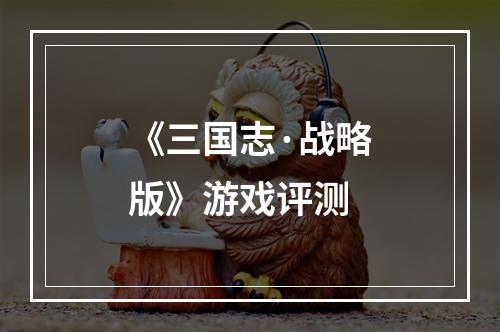 《三国志·战略版》游戏评测