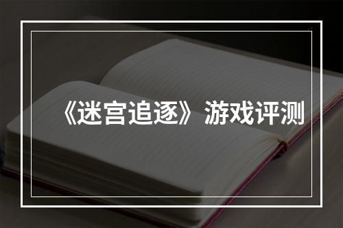 《迷宫追逐》游戏评测